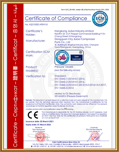 Certificate About TANKCE