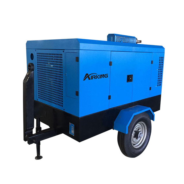 8 Bar Diesel Air Compressor Screw Portable Machines