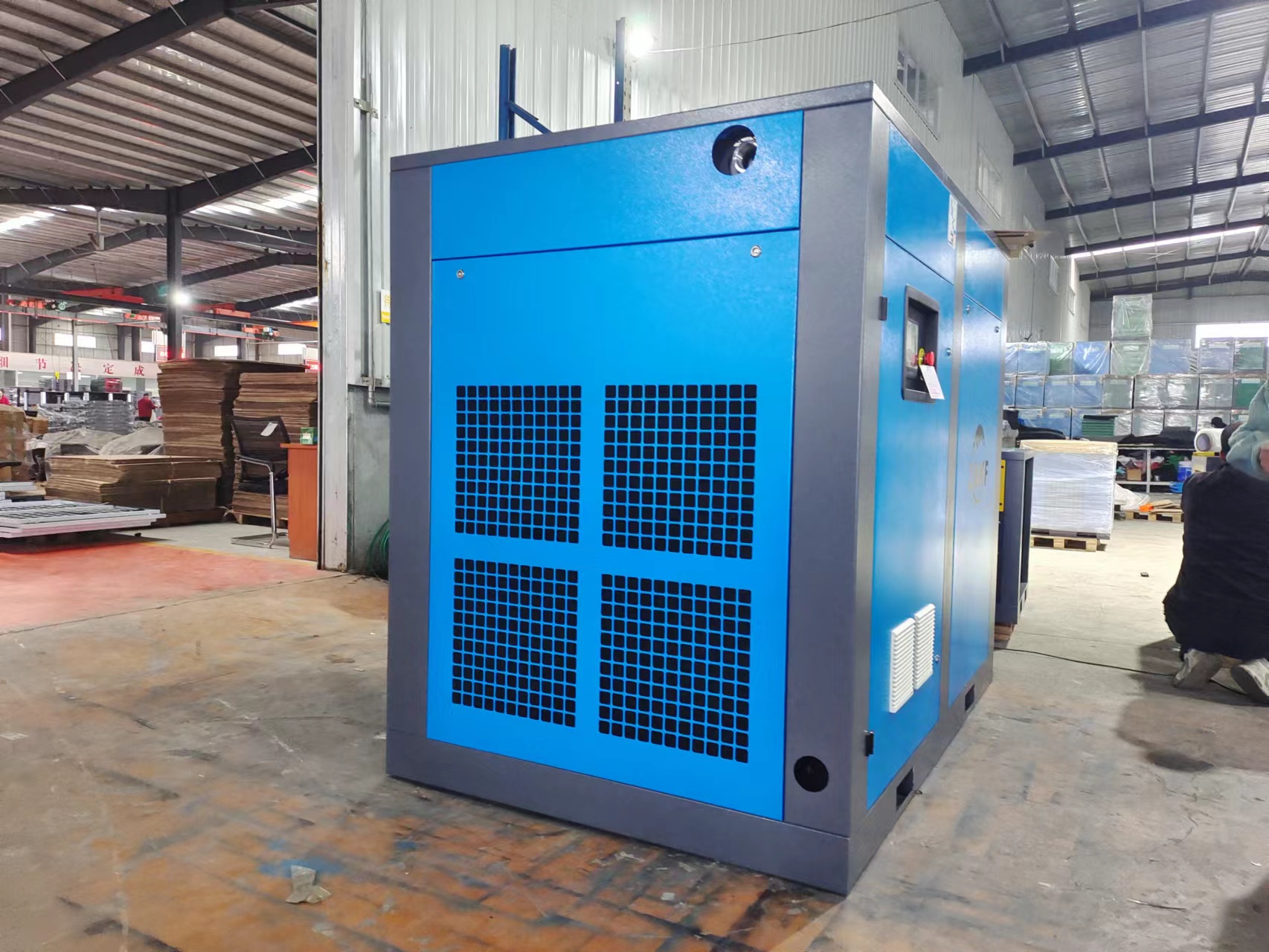 High quality PMVSD two stage screw air compressor for rice color sorter