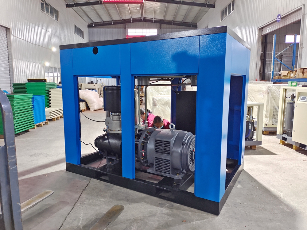 AC durable sand blasting Two Stage Screw Air Compressor