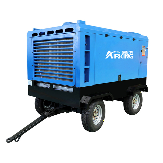 8 Bar Diesel Air Compressor Screw Portable Machines