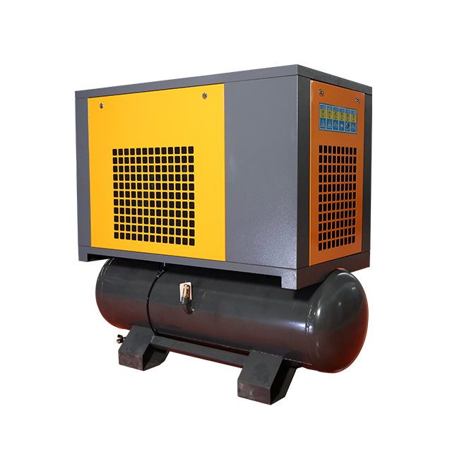 New Products 15kw 20hp 8bar permanent magnet frequency IP23 compresor de aire integrated screw air compressor for Laser cutting