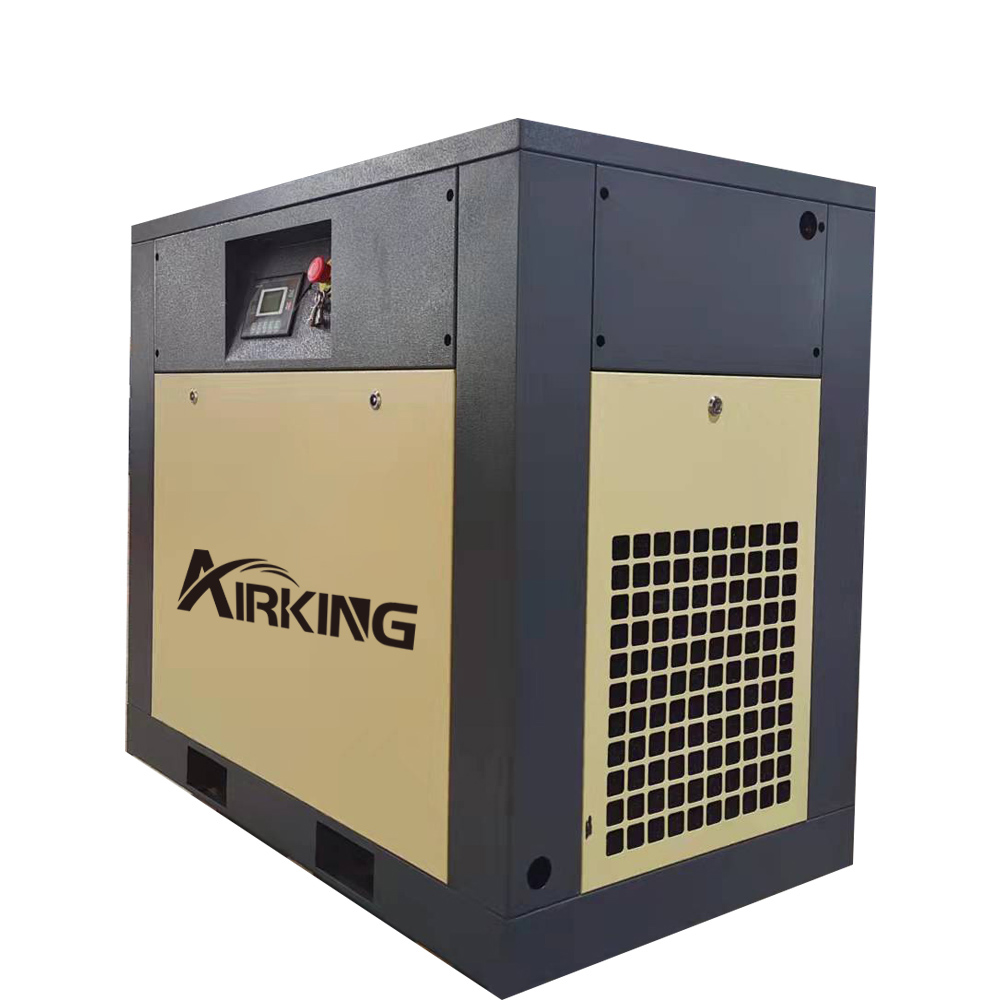 AIRKING 22KW 30HP AK-30 7bar fixed speed IP23 portable compressor rotary screw compressor air for Paper Packaging Machine